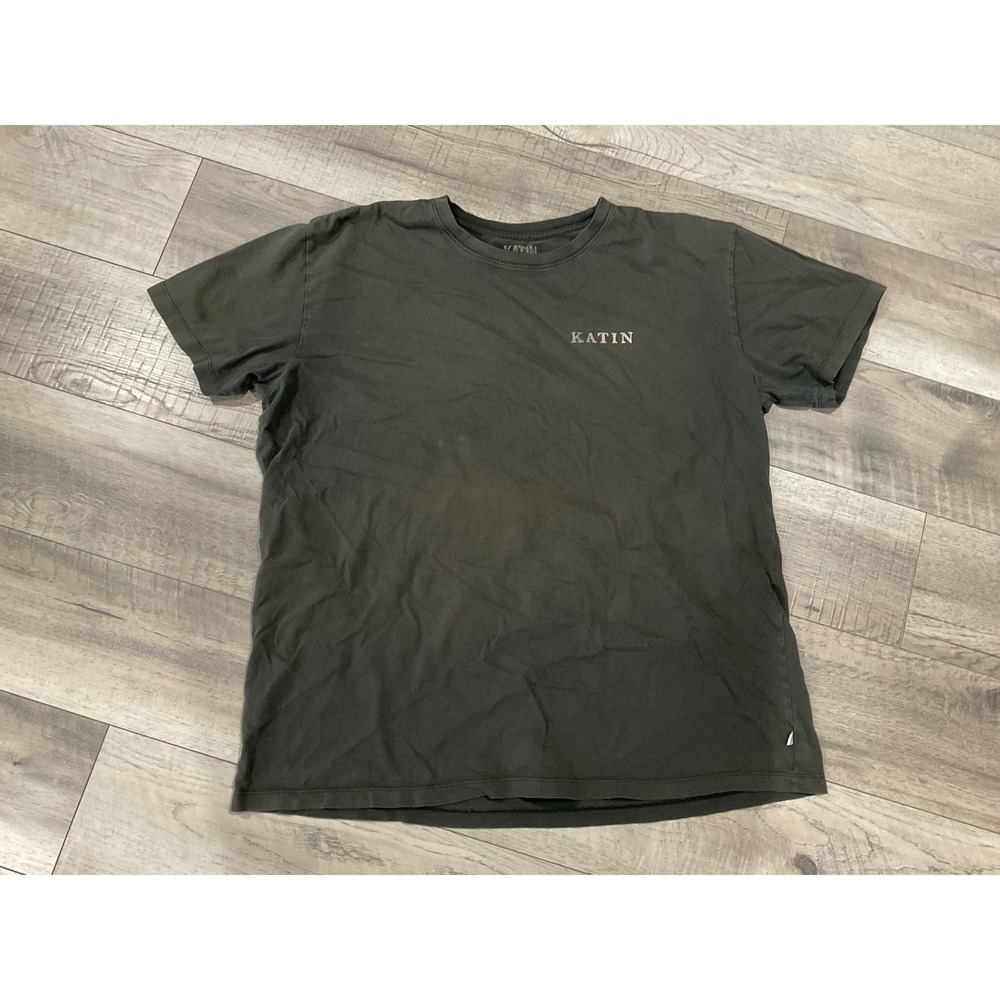 Katin Mens XXL Charcoal Gray Organic Cotton Skeleton Binoculars Graphic T-Shirt